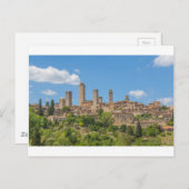 Panoramasicht auf San Gimignano Toskana Italien Postkarte (Vorne/Hinten)
