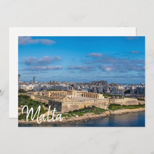 Panoramasicht auf Sliema in Malta (Vorne/Hinten)
