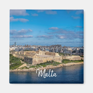 Panoramasicht auf Sliema in Malta Magnet