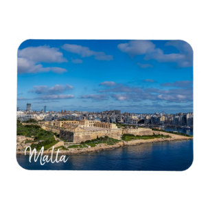 Panoramasicht auf Sliema in Malta Magnet