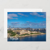 Panoramasicht auf Sliema in Malta Postkarte (Vorne/Hinten)