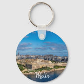 Panoramasicht auf Sliema in Malta Schlüsselanhänger (Rückseite)