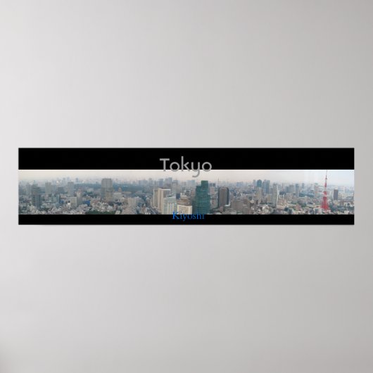Panoramasicht auf Tokio Poster (Vorne)