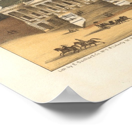 Panoramasicht auf Washington DC Poster (Ecke)