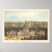 Panoramasicht auf Washington DC Poster (Vorne)