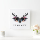 Panoramasicht Quadratische Wanduhr (Zuhause)