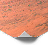 Panoramasonneuntergang am Lake Michigan Poster (Ecke)