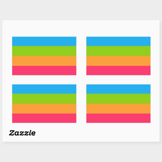 Panoramastolz Rechteckiger Aufkleber (Blatt)