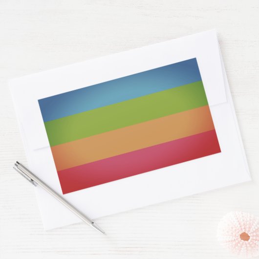 Panoramastolz Rechteckiger Aufkleber (Umschlag)