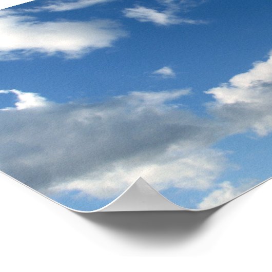 Panoramastrandwolken Poster (Ecke)