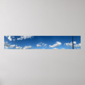 Panoramastrandwolken Poster