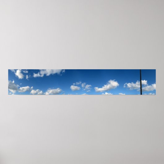 Panoramastrandwolken Poster (Vorne)