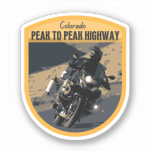 Panoramastraße Peak to Peak Colorado Rocky Mountai Aufkleber