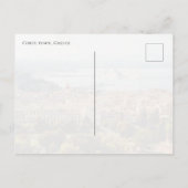 Panoramic Corfu Old Town view, Greece Postkarte (Rückseite)