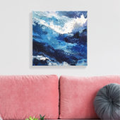 Panoramic Expressionist Ocean Wave Leinwanddruck (Insitu (Wohnzimmer))