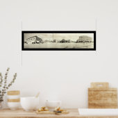 Panoramic Glendale CA Foto 1913 Poster (Küche)