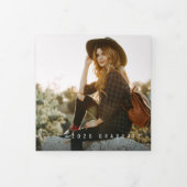 Panoramic Graduate Tri-Fold Announcement Dreifach Gefaltete Ankündigung (Cover)