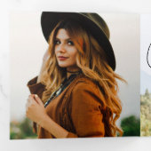 Panoramic Graduate Tri-Fold Announcement Dreifach Gefaltete Ankündigung (Innen Erste Seite)