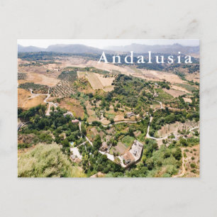 Panoramic landscape. Andalusia. Ronda. Postkarte