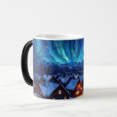 Panoramic Stained Glass Winter Village Verwandlungstasse (Vorderseite Links)