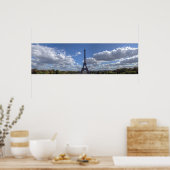Panoramic view of Eiffel tower - Paris Poster (Küche)