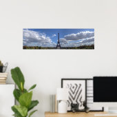 Panoramic view of Eiffel tower - Paris Poster (Heimbüro)