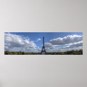 Panoramic view of Eiffel tower - Paris Poster (Vorne)
