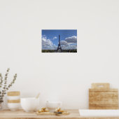 Panoramic view of Eiffel tower - Paris Poster (Küche)
