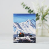 Panoramic View Of Everest Mountain Base Camp Area Postkarte (Stehend Vorderseite)