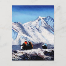 Panoramic View Of Everest Mountain Base Camp Area