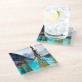 Panoramisch dem Tal von des Moraine See-| von zehn Glasuntersetzer (Schrägansicht)