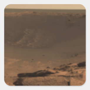 Panoramische Ansicht von Mars 9 Quadratischer Aufkleber