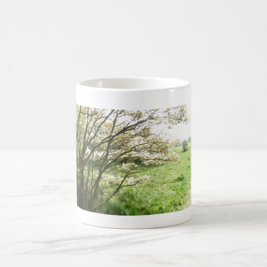 Panoramische Blüte sehen Abflussrinne-Tasse Kaffeetasse (Mittel)