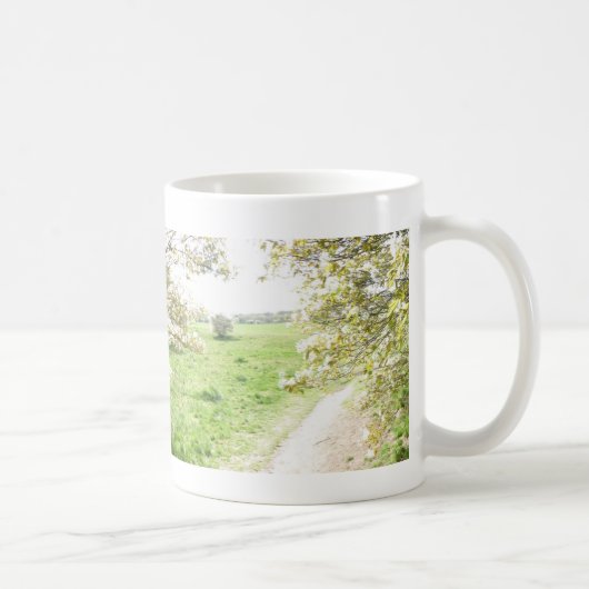 Panoramische Blüte sehen Abflussrinne-Tasse Kaffeetasse (Rechts)