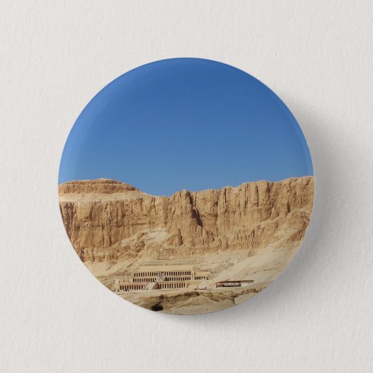 Panoramische Fotografie Hatshepsut Tempels Button (Vorderseite)