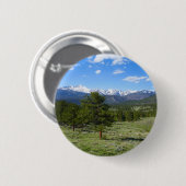 Panoramische Rocky Mountain View Landschaft Button (Vorne & Hinten)