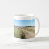 Panoramische Schaf-Heide-Tasse Kaffeetasse (VorderseiteRechts)