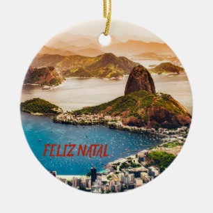 Panoramische Verzierung Rio de Janeiro Keramik Ornament