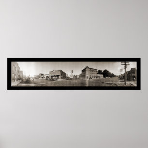 Panoramisches Foto 1908 Scribner Nes Poster