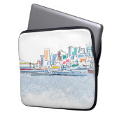 Panoramisches San Franciso, CA Laptopschutzhülle (Vorderseite Links)