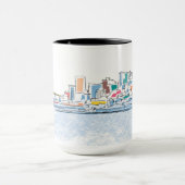 Panoramisches San Franciso, CA Tasse (Zentrum)