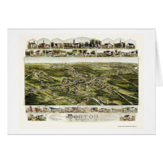 Panoramkarte von Norton, MA - 1891