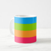 Panoromantische Stolperflagge Kaffeetasse (Vorderseite Links)
