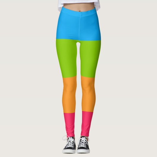 Panoromantische Stolperflagge Leggings (Vorderseite)