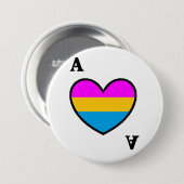 Panromantic asexualer As-Knopf Button (Vorne & Hinten)