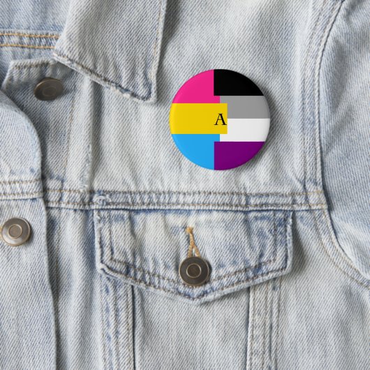 Panromantic asexuales Wannen-As-Button Button (Beispiel)