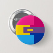 Panromantic Bisexual-Button Button (Vorne & Hinten)