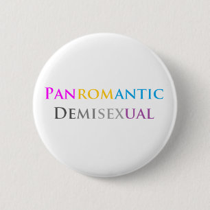 Panromantic Demisexual Button