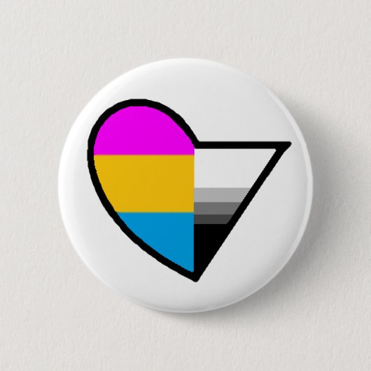 Panromantic Demisexual Knopf Button (Vorderseite)