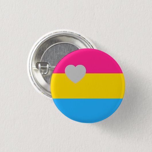 Panromantic Flagge Button (Vorne & Hinten)